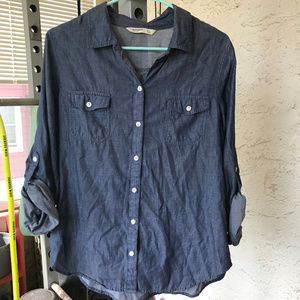 Old Navy chambray button up shirt